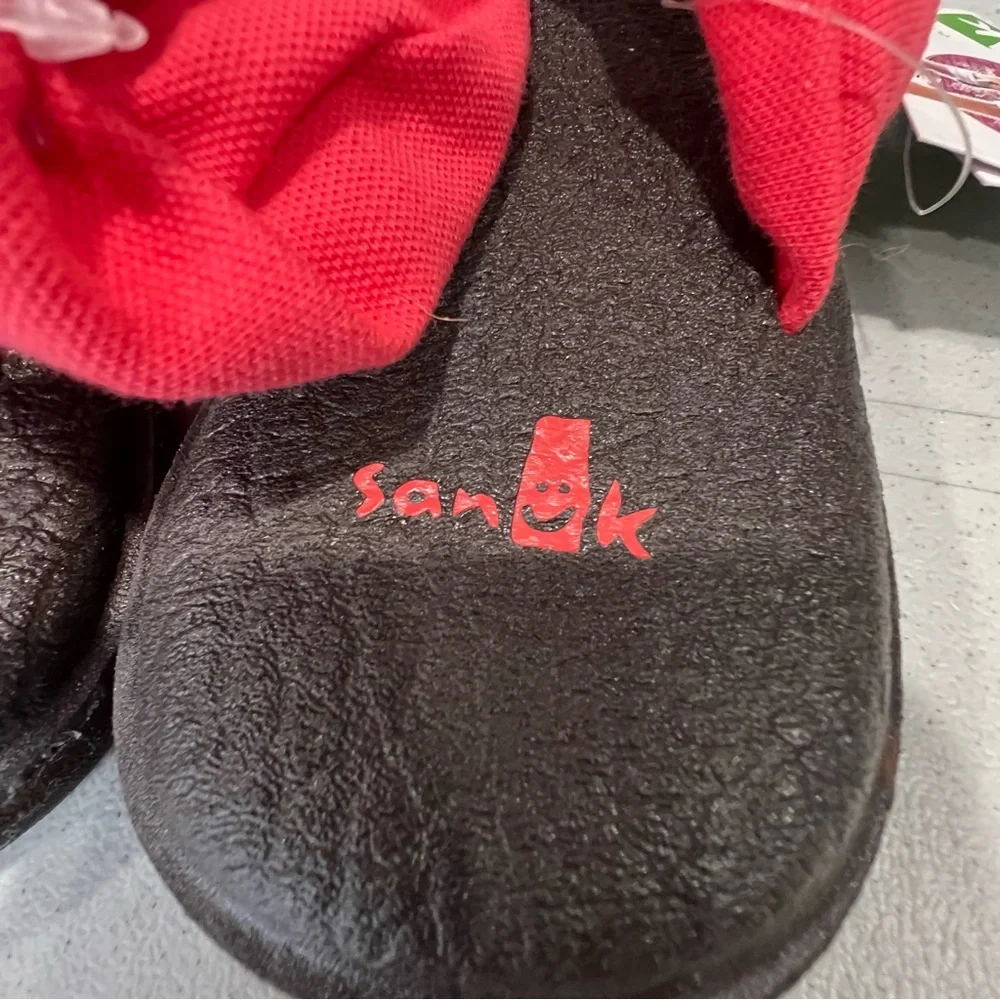 Sanuk Yoga Sling 2 Womens Coral Pink Fabric Comfort Sling Sandal Yoga Mat Size 9